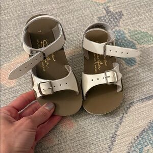 Toddler Girls Salt Water Sandals - White